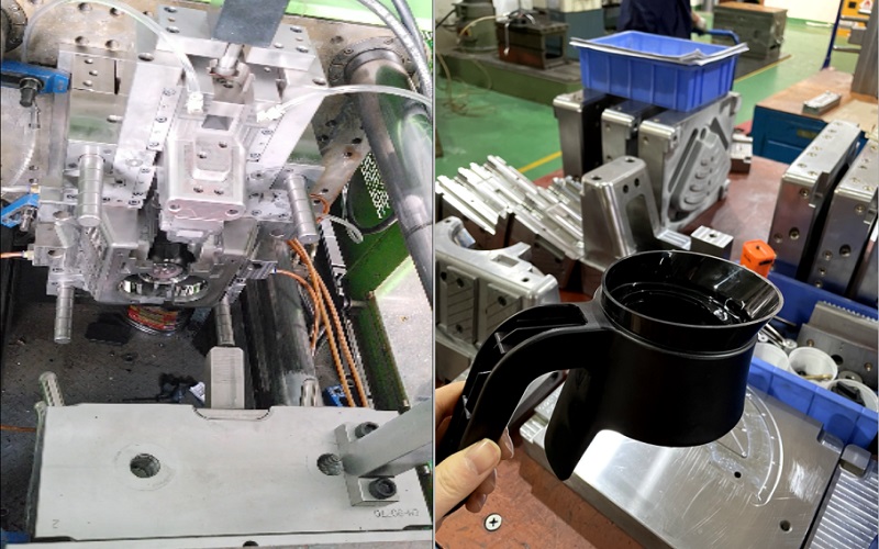 T1-Test für den Griff der Kaffeekannenform ist erfolgreich